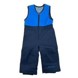 Columbia Baby Boys’ Two Tone Blue Omni-Heat Buga Bib Snow Bibs Size 12-18 Months